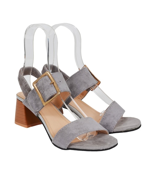 STYLEBLOCK（スタイルブロック）の「バックル付アンクルベルトサンダル（サンダル・レディース・ブラック/グレー/ベージュ・35）」の3枚目の写真