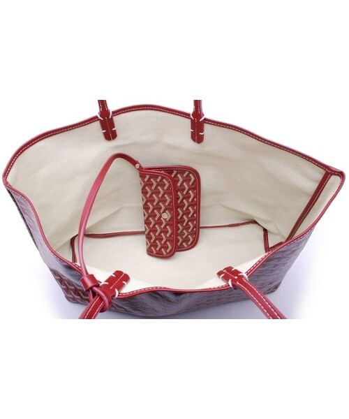 CONVERSE（コンバース）の「ゴヤール　バッグ　定番　GOYARD　トートバッグ　サンルイPM　ノワール　ナチュラル　ワイン　レッド 送料無料　通勤　旅行（トートバッグ・その他）」の4枚目の写真