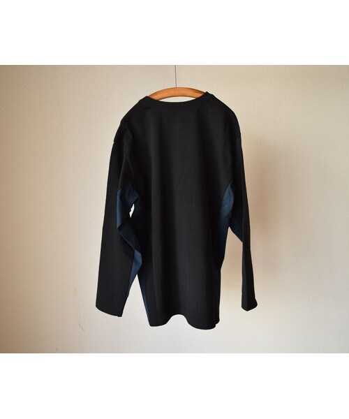 weac.（ウィークス）の「【1枚で主役になるロンT】weac "SONORITE"パッチワーク ロングTシャツ ブラック/イエロー（Tシャツ/カットソー・メンズ・その他）」の14枚目の写真