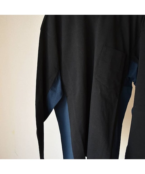 weac.（ウィークス）の「【1枚で主役になるロンT】weac "SONORITE"パッチワーク ロングTシャツ ブラック/イエロー（Tシャツ/カットソー・メンズ・その他）」の15枚目の写真