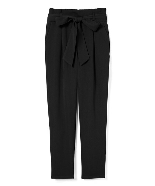 GRL（グレイル）の「ウエストリボンテーパードパンツ（その他パンツ・レディース・ベージュ/ブラック/ピンク/グレー/オフホワイト・M）」の3枚目の写真