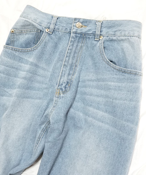 Tiffee SELECT（ティフィーセレクト）の「ヴィンテージ風ハイウエストボーイズジーンズ（デニムパンツ・レディース・ブルー/サックス・M）」の6枚目の写真