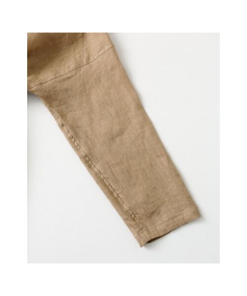 URBAN RESEARCH DOORS（アーバンリサーチドアーズ）の「Audrey and John Wad 60sリネンキャンバスワッシャーガウン（ワンピース/ドレス・レディース・キャメル/ブラック・one）」の4枚目の写真