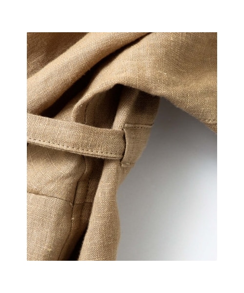 URBAN RESEARCH DOORS（アーバンリサーチドアーズ）の「Audrey and John Wad 60sリネンキャンバスワッシャーガウン（ワンピース/ドレス・レディース・キャメル/ブラック・one）」の7枚目の写真