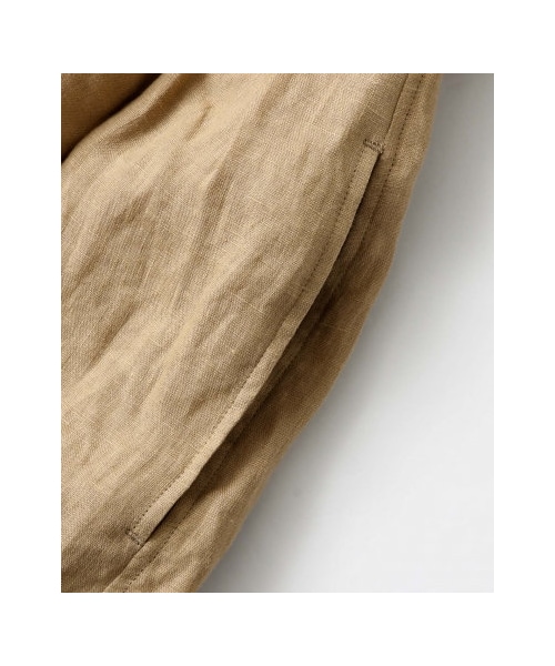 URBAN RESEARCH DOORS（アーバンリサーチドアーズ）の「Audrey and John Wad 60sリネンキャンバスワッシャーガウン（ワンピース/ドレス・レディース・キャメル/ブラック・one）」の8枚目の写真