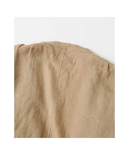 URBAN RESEARCH DOORS（アーバンリサーチドアーズ）の「Audrey and John Wad 60sリネンキャンバスワッシャーガウン（ワンピース/ドレス・レディース・キャメル/ブラック・one）」の9枚目の写真