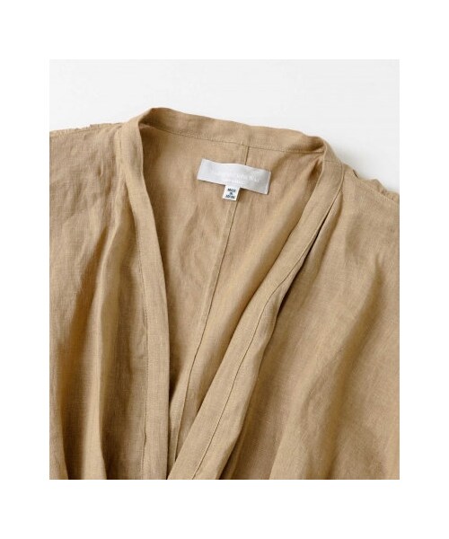 URBAN RESEARCH DOORS（アーバンリサーチドアーズ）の「Audrey and John Wad 60sリネンキャンバスワッシャーガウン（ワンピース/ドレス・レディース・キャメル/ブラック・one）」の3枚目の写真