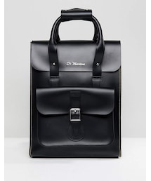 Dr. Martens | Dr Martens Black Leather Backpack(バックパック/リュック)