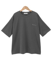 Dailyabout | レタリング刺繍ルーズ半袖Tシャツ(Tシャツ/カットソー)