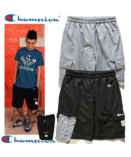 Champion チャンピオン の チャンピオン Champion メンズ ショーツ ハーフパンツ 短パン ショートパンツ ランニングウェア トレーニングウェア フットボールウェア 2色 その他パンツ Wear