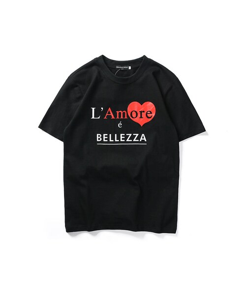 BALENCIAGA（バレンシアガ）の「BALENCIAGA バレンシアガ メンズ ロゴ半袖Tシャツ 2018新品 カットソー 夏ウェア 2色（Tシャツ/カットソー）」 - WEAR