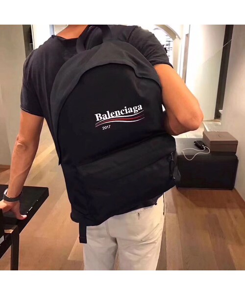 BALENCIAGA(バレンシアガ)の「バレンシアガ BALENCIAGA バックパック リュックサック ブラック メンズ バッグ カジュアル B040006(バックパック/リュック・レディース・その他)」の5枚目の写真