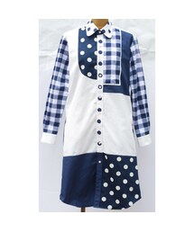 NIRAME.CO | 青たちロングしゃつ(ワンピース)