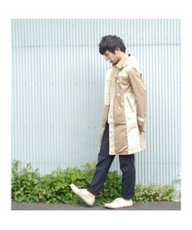 NIRAME.CO | 気まぐれロングピーコート  ～ベージュ～(ピーコート)