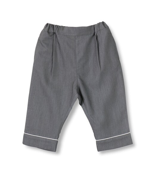 BRANSHES（ブランシェス）の「【限定】ストレッチツイルクロップドパンツ（その他パンツ・キッズ・グレー/ブラック・100～150）」の1枚目の写真