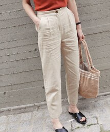 DHOLIC | リネン混スラックスパンツ(スラックス)