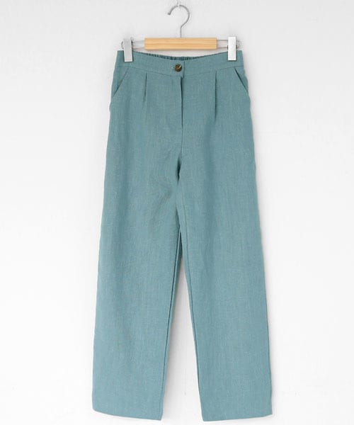 DHOLIC（ディーホリック）の「リネン混スラックスパンツ（スラックス・レディース・ベージュ/ブルー/ピンク・FREE）」の2枚目の写真