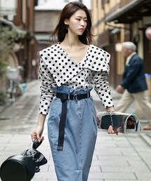 DINT | ユニークビッグカラートットブラウス(シャツ/ブラウス)