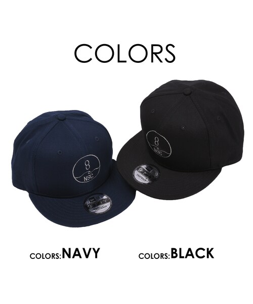 Number8 SURF CLUB(ナンバーエイトサーフクラブ)の「NUMBER8 SURF CLUB × NEW ERA ベースボールキャップ 9FIFTY SNAPBACK(キャップ・レディース・ブラック/ディープネイビー・FREE)」の7枚目の写真