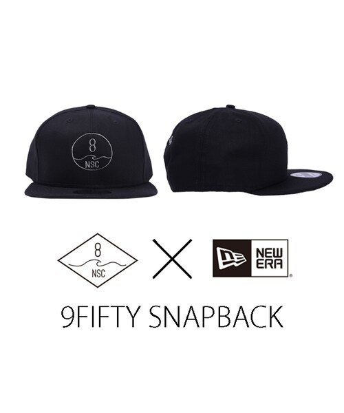 Number8 SURF CLUB(ナンバーエイトサーフクラブ)の「NUMBER8 SURF CLUB × NEW ERA ベースボールキャップ 9FIFTY SNAPBACK(キャップ・レディース・ブラック/ディープネイビー・FREE)」の12枚目の写真