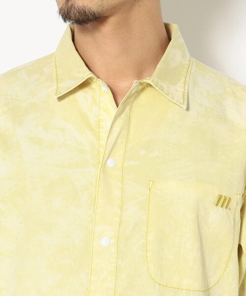 MANASTASH（マナスタッシュ）の「MANASTASH/マナスタッシュ BLEACH OUT SHIRT/ブリーチアウトシャツ（その他・メンズ・YELLOW/USED・M/L/XL）」の4枚目の写真