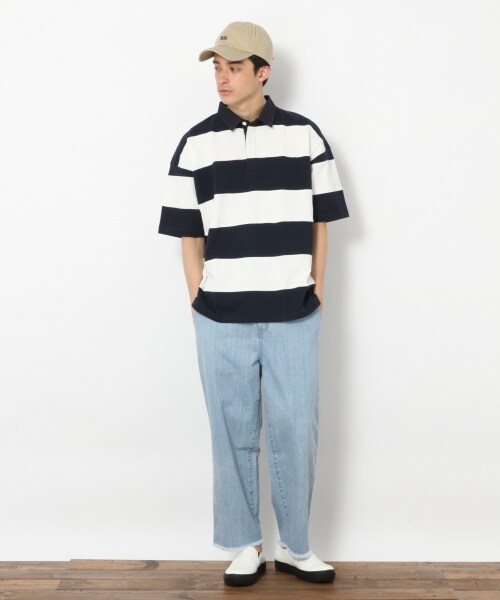 RAGEBLUE(レイジブルー)の「デニムペインターアンクルパンツ(パンツ・ライトブルー/ブルー/ネイビー)」の4枚目の写真