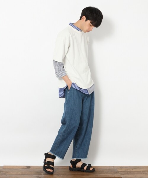 RAGEBLUE(レイジブルー)の「デニムペインターアンクルパンツ(パンツ・ライトブルー/ブルー/ネイビー)」の5枚目の写真