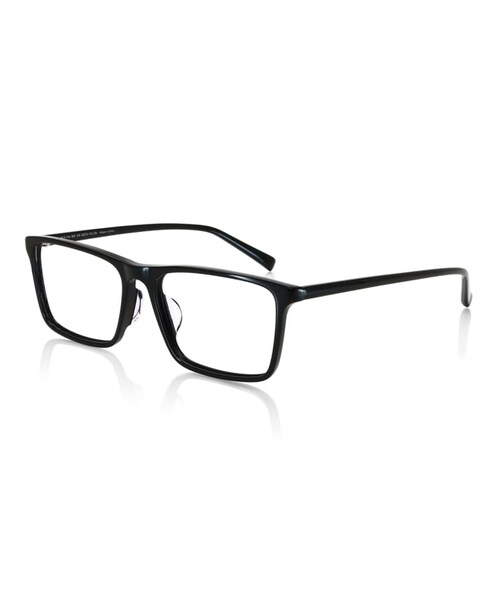 JINS（ジンズ）の「【Slim Acetate】スリムアセテート（メガネ・メンズ・レッド(105)/カーキササ(128)/ブルーササ(154)/グレーササ(191)/イエローデミ(224)/ライトブラウンササ(283)/ダークブラウンデミ(286)/ブラック(294)・Large 55□16-151○38）」の2枚目の写真