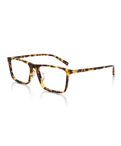 JINS（ジンズ）の「【Slim Acetate】スリムアセテート（メガネ・メンズ・レッド(105)/カーキササ(128)/ブルーササ(154)/グレーササ(191)/イエローデミ(224)/ライトブラウンササ(283)/ダークブラウンデミ(286)/ブラック(294)・Large 55□16-151○38）」の8枚目の写真