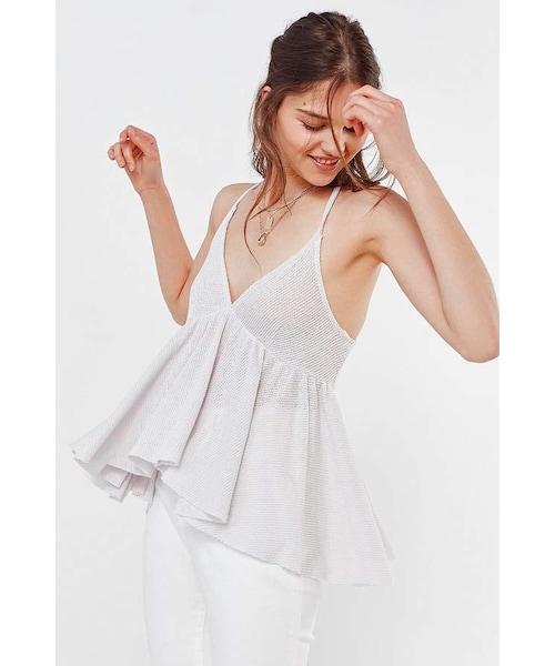 Uo lola thermal babydoll tank top Clearance