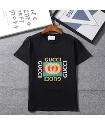 グッチ GUCCI モノトーン 半袖Tシャツ サイズ38 今日WTO】Gucci グッチ 25SS シンプルな字母刺繍半袖 T シャツ