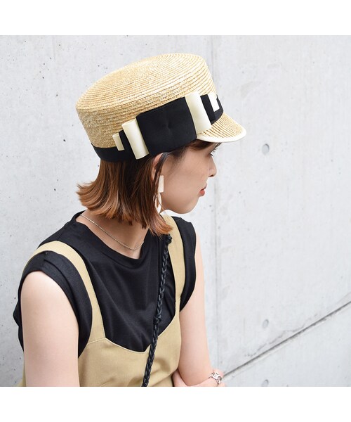 no brand(ノーブランド)の「Ribbon Casket(キャスケット・レディース・その他)」の3枚目の写真