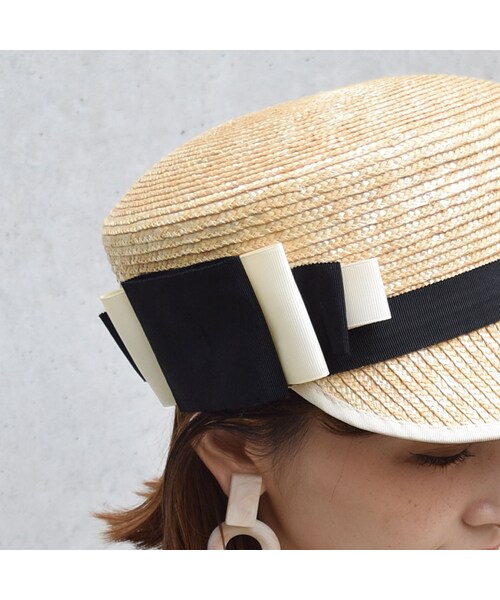 no brand(ノーブランド)の「Ribbon Casket(キャスケット・レディース・その他)」の4枚目の写真