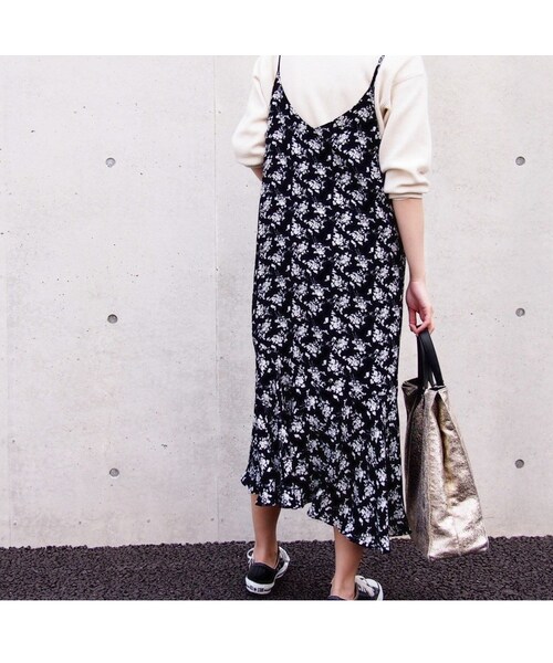 no brand（ノーブランド）の「ヴィンテージフラワーアシメキャミOP（ワンピース・レディース・その他）」の11枚目の写真