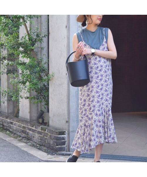 no brand（ノーブランド）の「ヴィンテージフラワーアシメキャミOP（ワンピース・レディース・その他）」の14枚目の写真