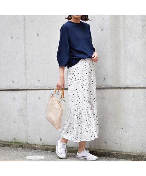 no brand（ノーブランド）の「【 MORE SALE 】ドット柄マーメイドSK（スカート・レディース・その他）」の8枚目の写真