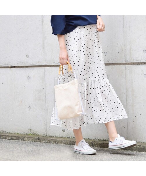 no brand（ノーブランド）の「【 MORE SALE 】ドット柄マーメイドSK（スカート・レディース・その他）」の2枚目の写真