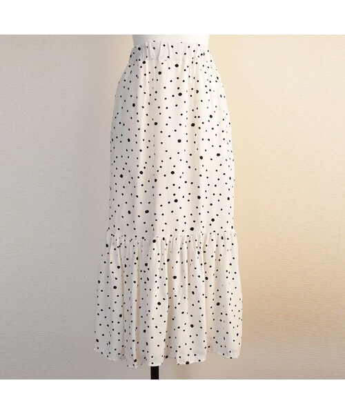 no brand（ノーブランド）の「【 MORE SALE 】ドット柄マーメイドSK（スカート・レディース・その他）」の5枚目の写真