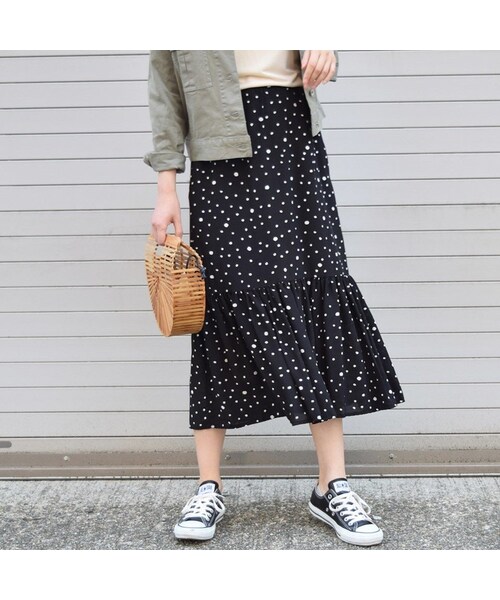no brand（ノーブランド）の「【 MORE SALE 】ドット柄マーメイドSK（スカート・レディース・その他）」の4枚目の写真