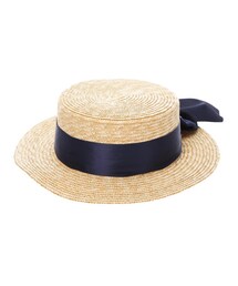 メゾンドフルールプチローブカノン☘麦わら帽子 Maison de FLEUR（メゾンドフルール）の「【WEB限定】サテン