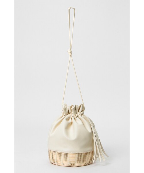 ikka（イッカ）の「ラタン巾着ショルダー（バックパック/リュック