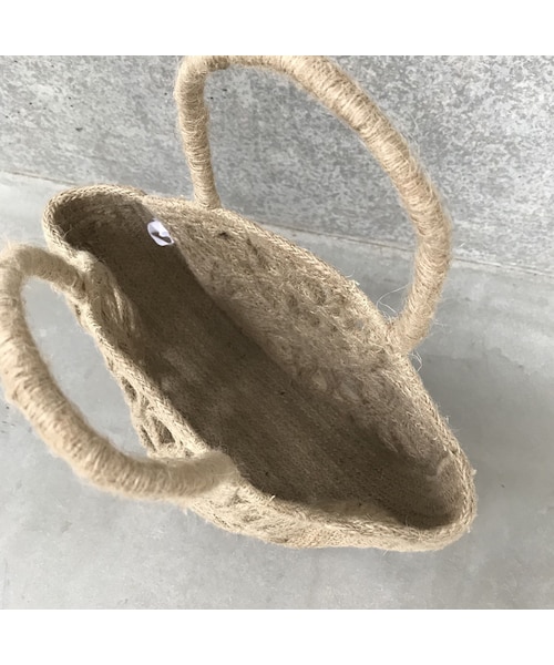 copine（コピン）の「柄サークルジュートかごバッグ（かごバッグ・レディース・その他）」の7枚目の写真