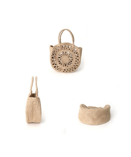 copine（コピン）の「柄サークルジュートかごバッグ（かごバッグ・レディース・その他）」の14枚目の写真