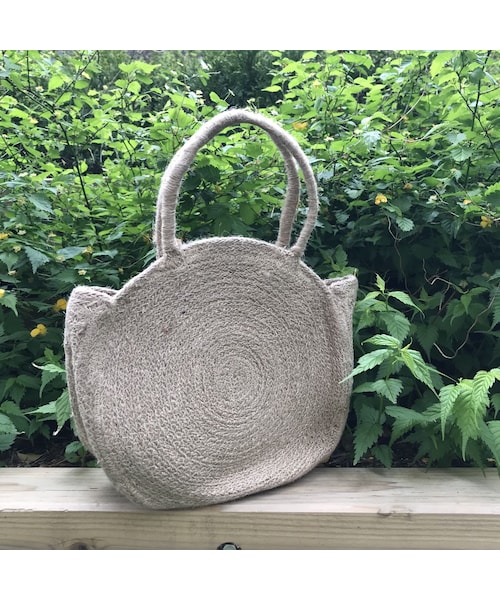 copine（コピン）の「シンプルサークルジュートかごバッグ【クリックポスト対象商品】（かごバッグ・レディース・その他）」の4枚目の写真