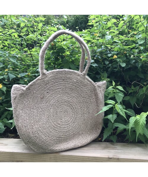 copine（コピン）の「シンプルサークルジュートかごバッグ【クリックポスト対象商品】（かごバッグ・レディース・その他）」の3枚目の写真