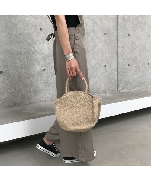 copine（コピン）の「シンプルサークルジュートかごバッグ【クリックポスト対象商品】（かごバッグ・レディース・その他）」の6枚目の写真