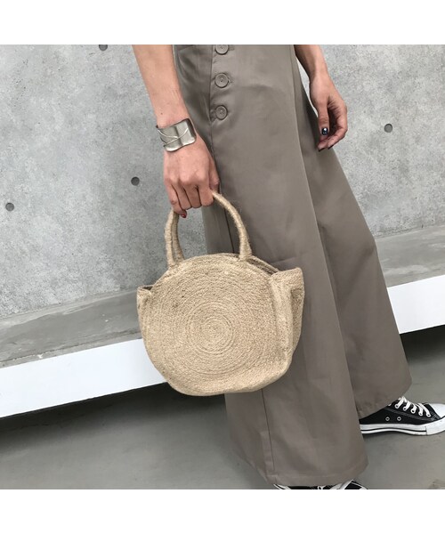 copine（コピン）の「シンプルサークルジュートかごバッグ【クリックポスト対象商品】（かごバッグ・レディース・その他）」の7枚目の写真
