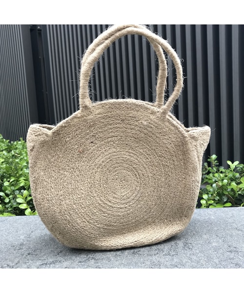 copine（コピン）の「シンプルサークルジュートかごバッグ【クリックポスト対象商品】（かごバッグ・レディース・その他）」の2枚目の写真