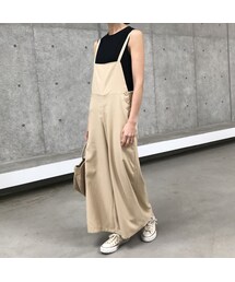 copine | 大好評！再入荷！シルケットツイルバックリボンサロペット（4color）【クリックポスト対象商品】(サロペット/オーバーオール)