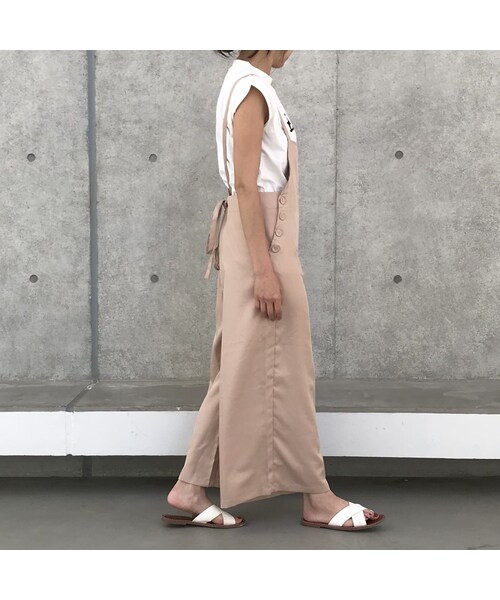 copine(コピン)の「大好評!再入荷!シルケットツイルバックリボンサロペット(4color)【クリックポスト対象商品】(サロペット/オーバーオール・レディース・その他)」の11枚目の写真
